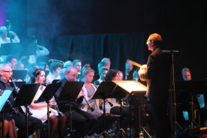 les musiciens de l'harmonie de l'Union Musicale de Pfastatt lors d'un concert de gala