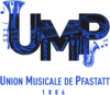 logo union musicale de pfastatt avec des instruments de musique